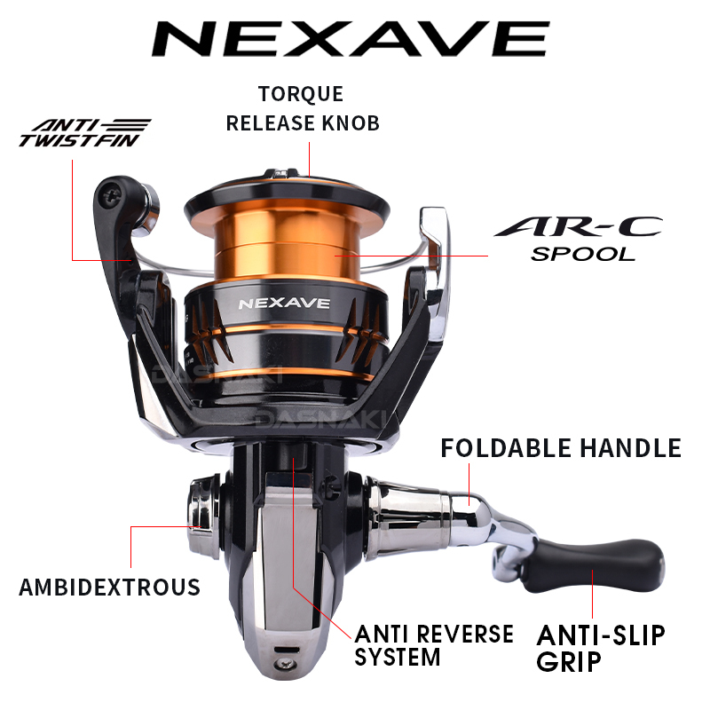 Shimano 2026 NEXAVE Spinning R - Daiwa Reel Bg review and price