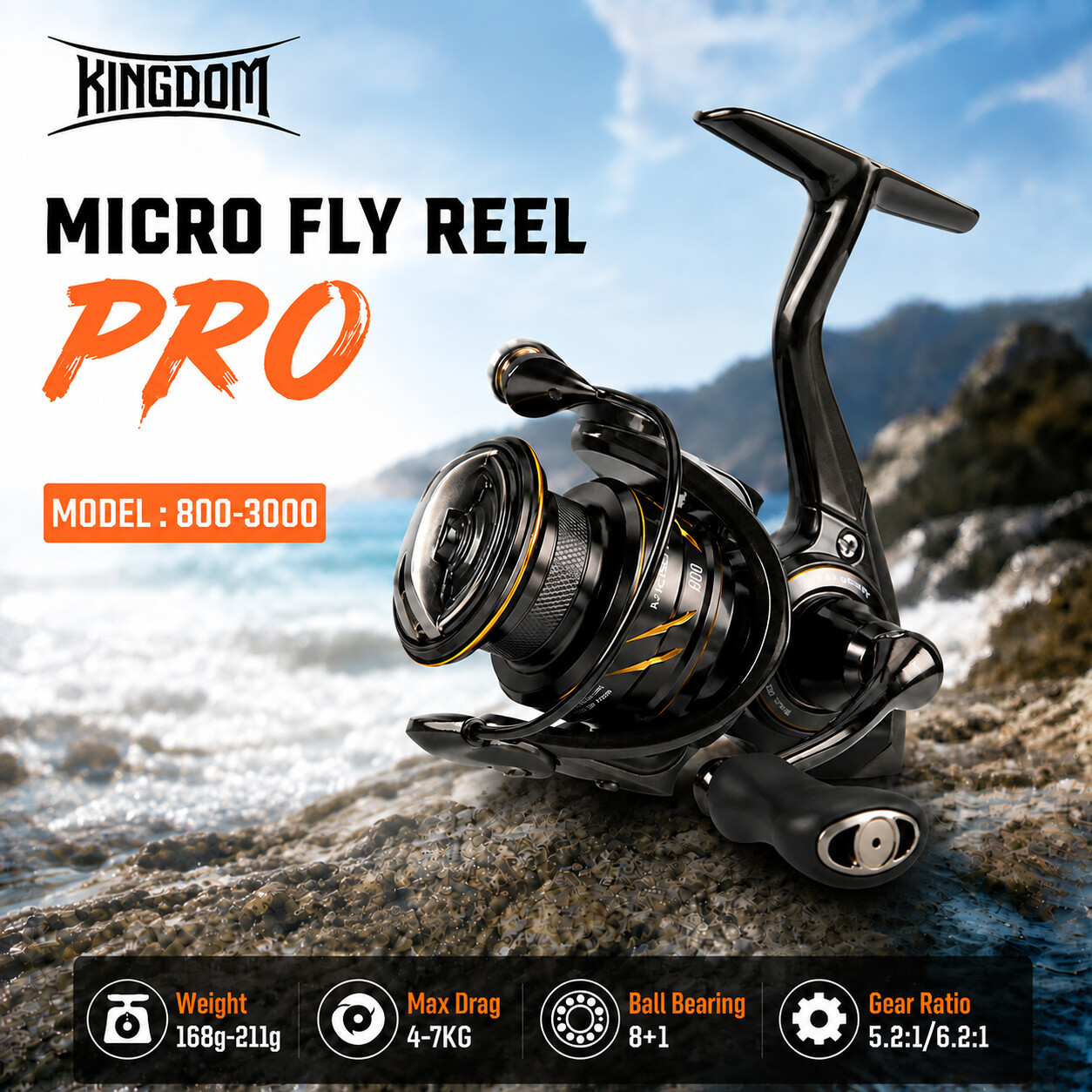 Kingdom Micro Fly Pro Fishing  - Abu Garcia Reel Revo review and price